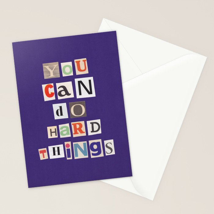 You can do hard things / Daily Reminder #1 Stationery Card Gallery Image 2