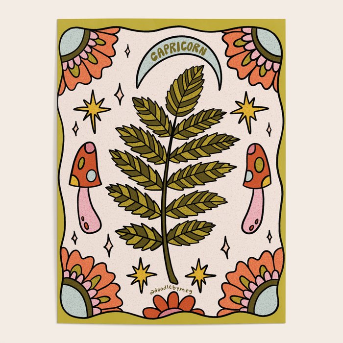 Capricorn Leaf Poster Gallery Image 4