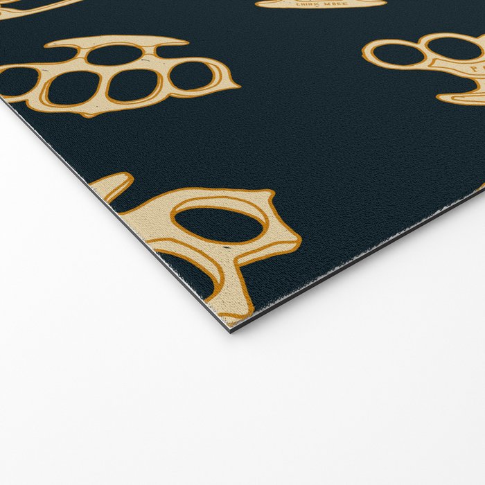 Brass Knuckles With Good Thoughts Welcome Mat Gallery Image 2