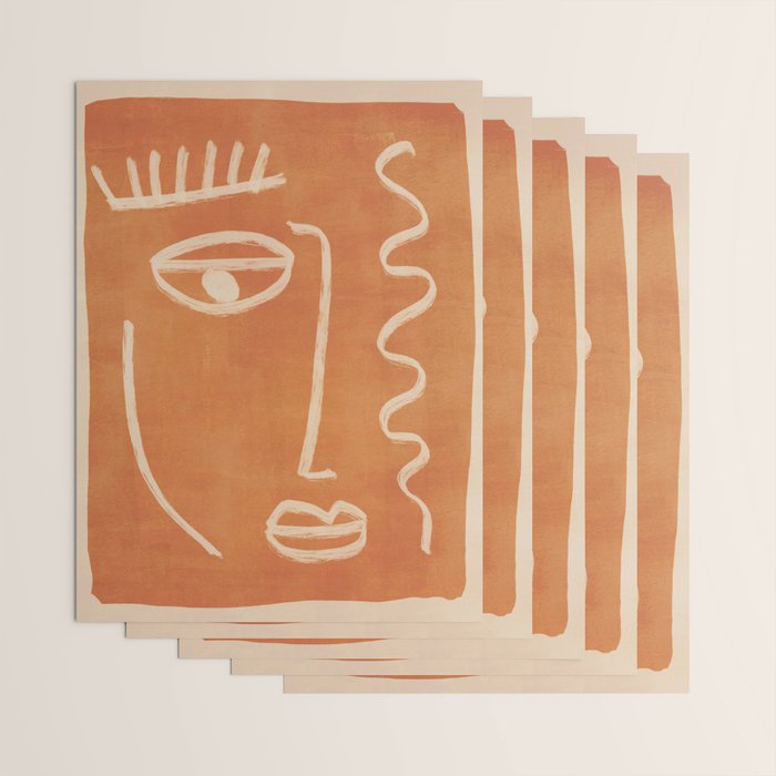 Abstract Face 26 Wrapping Paper Gallery Image 3