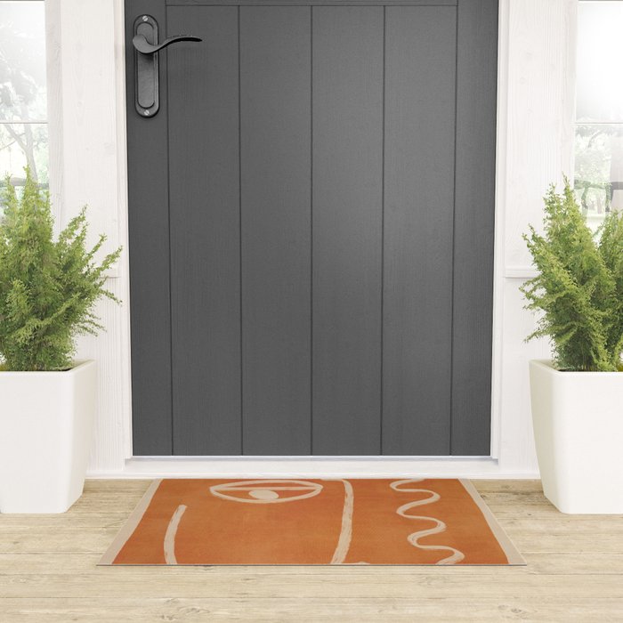 Abstract Face 26 Welcome Mat Gallery Image 3