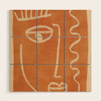 Abstract Face 26 Wood Wall Art Gallery Image 1