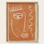 Abstract Face 26 Serving Tray Gallery Image 1