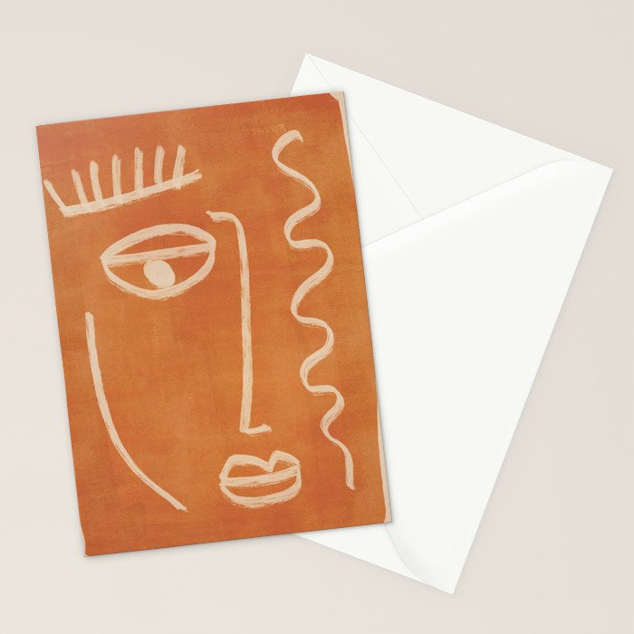 Abstract Face 26 Stationery Card Gallery Image 2