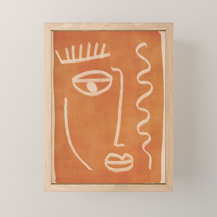 Abstract Face 26 Mini Art Print Gallery Image 1