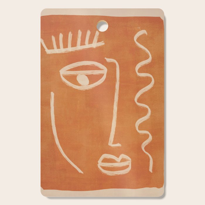 Abstract Face 26 Cutting Board Gallery Image 1
