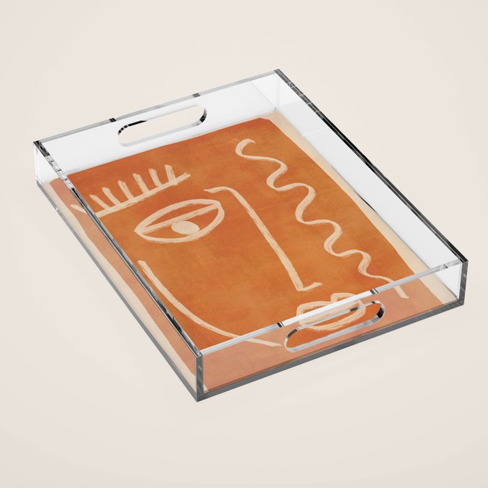 Abstract Face 26 Acrylic Tray Gallery Image 1