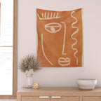 Abstract Face 26 Wall Tapestry Gallery Image 2