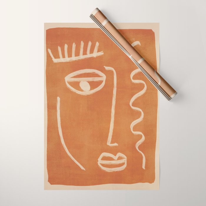 Abstract Face 26 Wrapping Paper Gallery Image 1