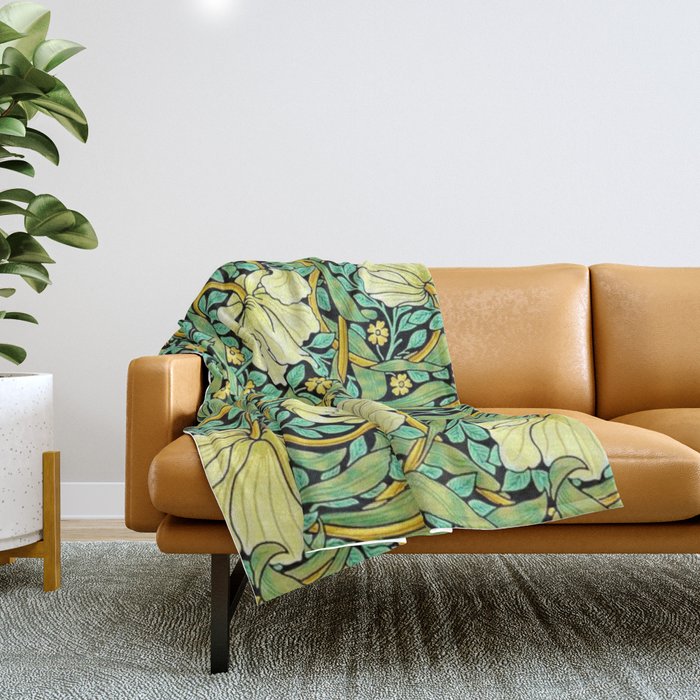 William Morris Pimpernel Throw Blanket Gallery Image 1