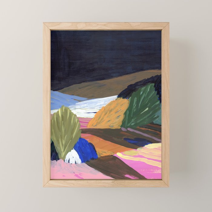 Colors of night fields Mini Art Print Gallery Image 1