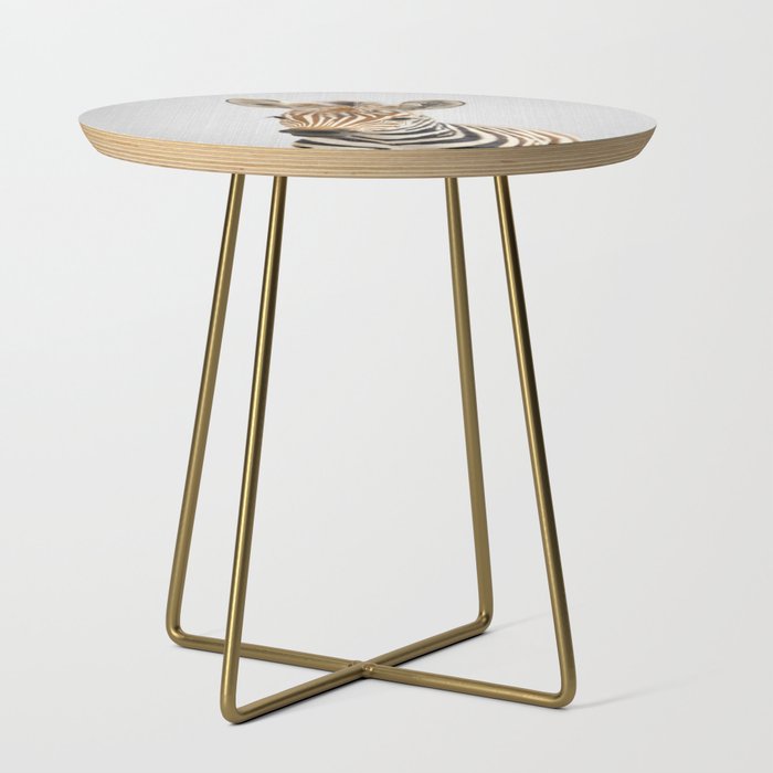 Baby Zebra - Colorful Side Table Gallery Image 1