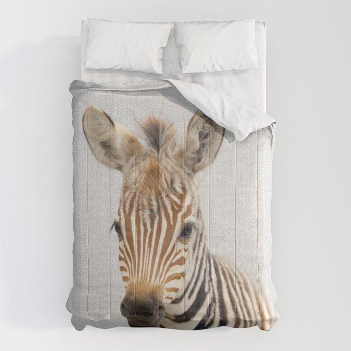 Baby Zebra - Colorful Comforter Gallery Image 1