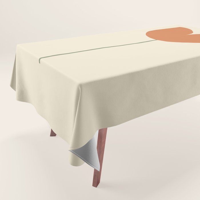 Vintage Tulip Minimalism - Red Tablecloth Gallery Image 1