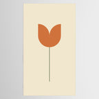 Vintage Tulip Minimalism - Red Tablecloth Gallery Image 2