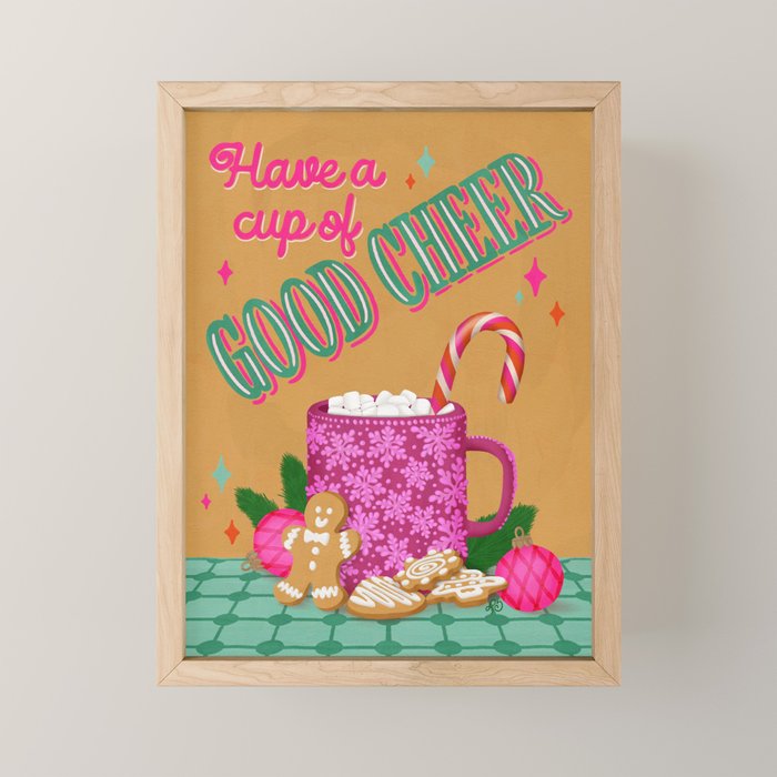 Cozy Christmas Cocoa Mini Art Print Gallery Image 1
