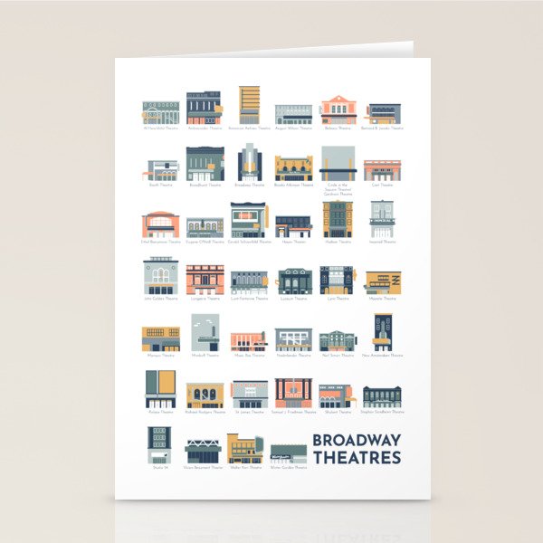 Broadway Theatres Stationery Card Gallery Image 2