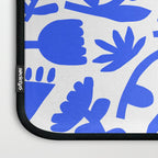 Abstract blue flower nature art pattern Laptop Sleeve Gallery Image 3