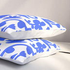 Abstract blue flower nature art pattern Pillow Sham Gallery Image 3