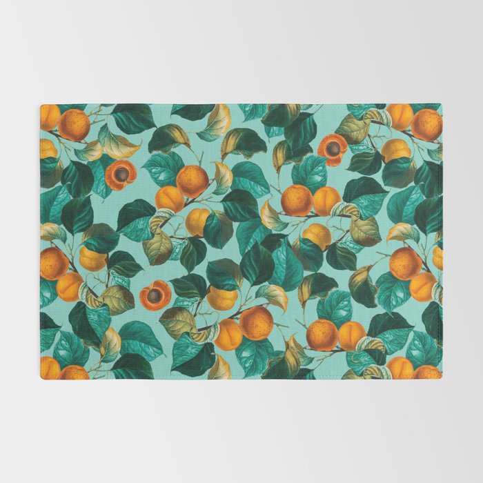 Peach and Leaf Pattern Rug Gallery Image 2