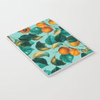 Peach and Leaf Pattern Notebook Gallery Image 3