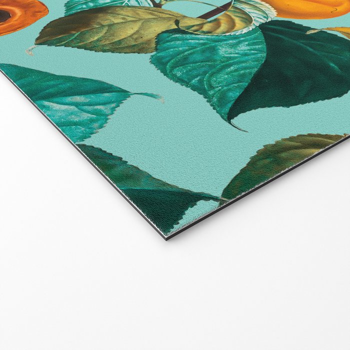 Peach and Leaf Pattern Welcome Mat Gallery Image 2