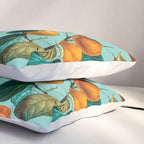 Peach and Leaf Pattern Pillow Sham Gallery Image 3