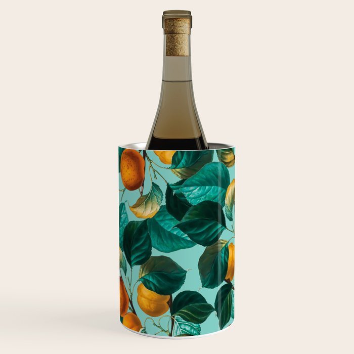 Peach and Leaf Pattern Wine Chiller Gallery Image 1