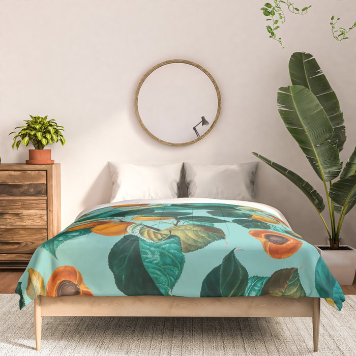Peach and Leaf Pattern Comforter Gallery Image 3