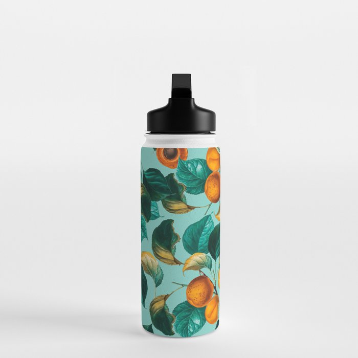 Peach and Leaf Pattern Water Bottle Gallery Image 3