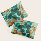 Peach and Leaf Pattern Pillow Sham Gallery Image 3