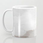Sands of Time I - Gray Clouds Beige Sandy Desert Dunes Desolate Abstract Nature Painting Art Print Coffee Mug Gallery Image 3