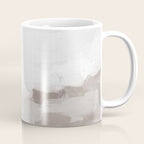 Sands of Time I - Gray Clouds Beige Sandy Desert Dunes Desolate Abstract Nature Painting Art Print Coffee Mug Gallery Image 1