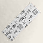 Black and white ancient greek statue pattern Yoga Mat Gallery Image 1