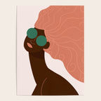 Abstract Woman, Green Sunglasses Poster Gallery Image 4