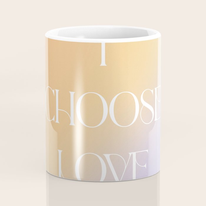 I Choose Love Coffee Mug Gallery Image 4