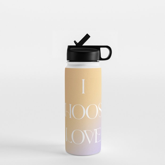 I Choose Love Water Bottle Gallery Image 1