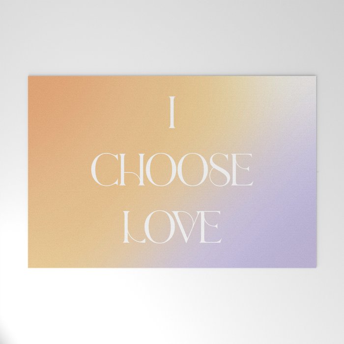 I Choose Love Welcome Mat Gallery Image 1