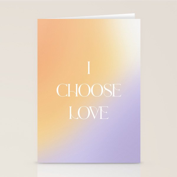 I Choose Love Stationery Card Gallery Image 1