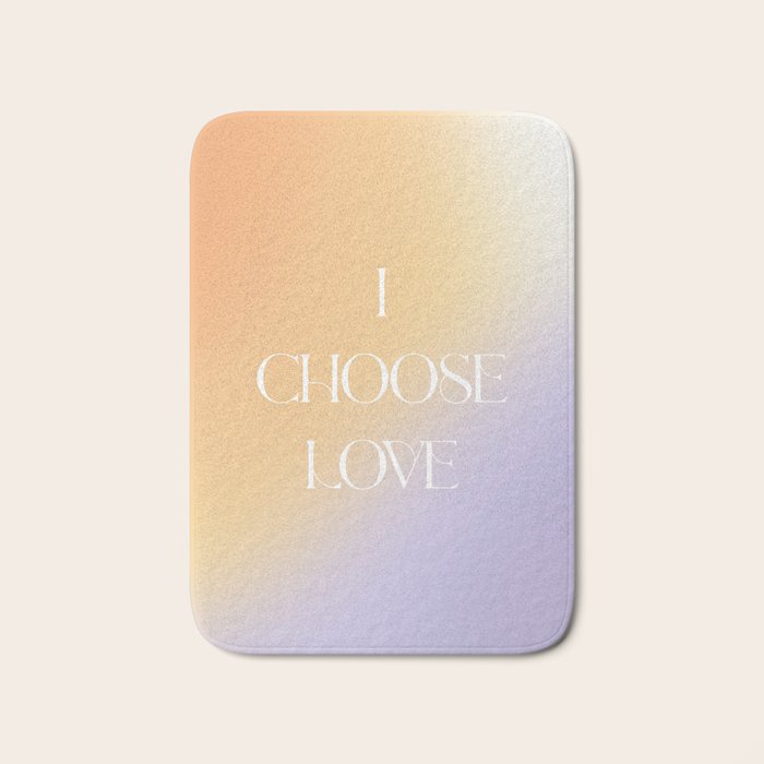 I Choose Love Bath Mat Gallery Image 1