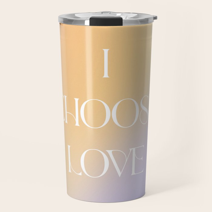 I Choose Love Travel Mug Gallery Image 1