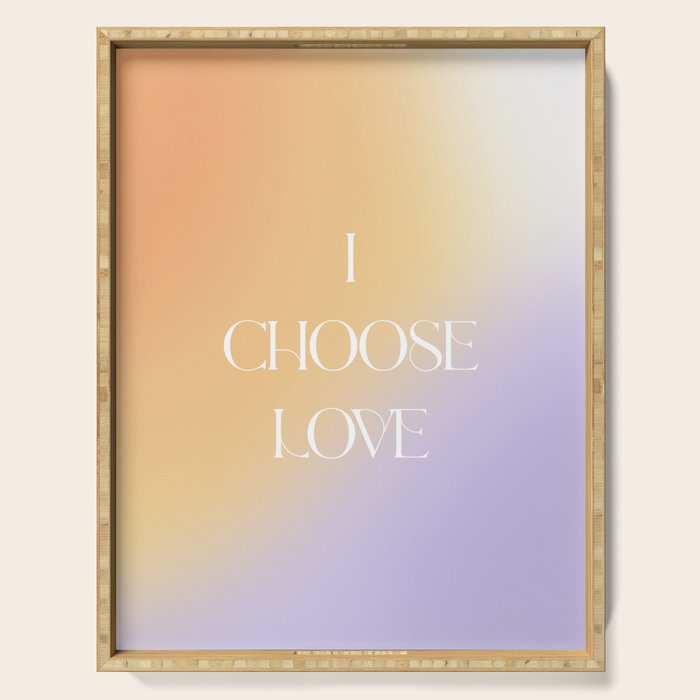 I Choose Love Serving Tray Gallery Image 1