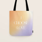 I Choose Love Tote Bag Gallery Image 1