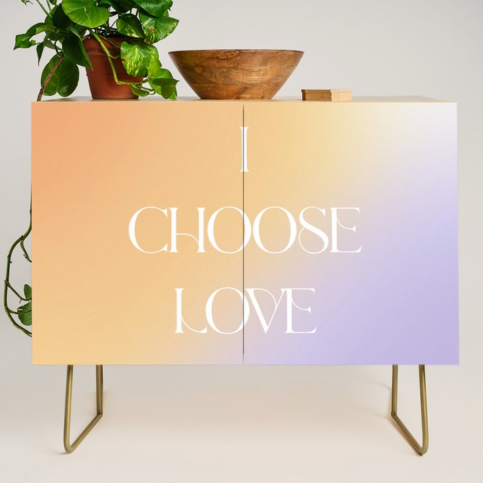 I Choose Love Credenza Gallery Image 1
