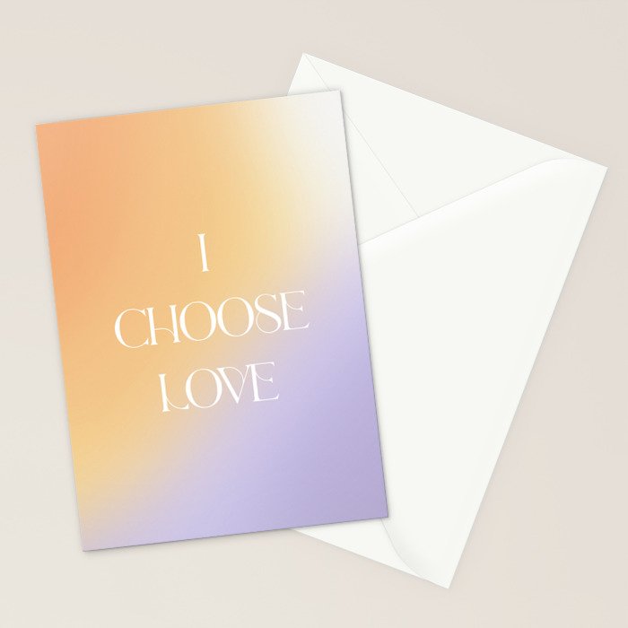 I Choose Love Stationery Card Gallery Image 2
