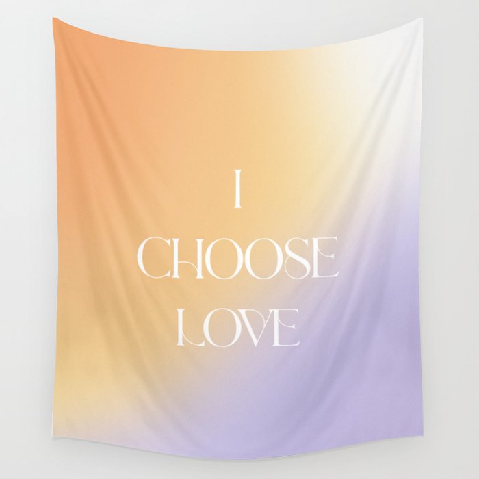 I Choose Love Wall Tapestry Gallery Image 4
