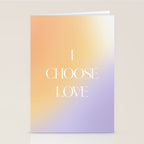 I Choose Love Stationery Card Gallery Image 2