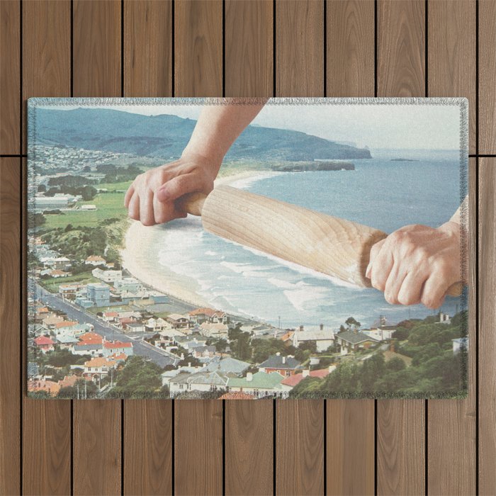 Waves Roller - Sea waves rolling pin Outdoor Rug Gallery Image 1