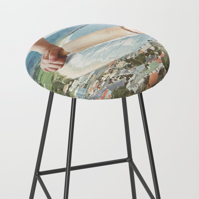 Waves Roller - Sea waves rolling pin Stool Gallery Image 2