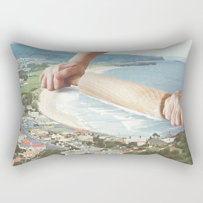 Waves Roller - Sea waves rolling pin Rectangular Pillow Gallery Image 2